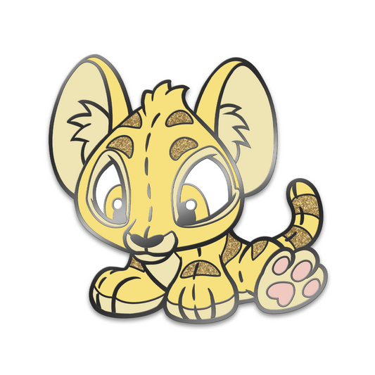Baby Kougra Plushie Pin, Neopets