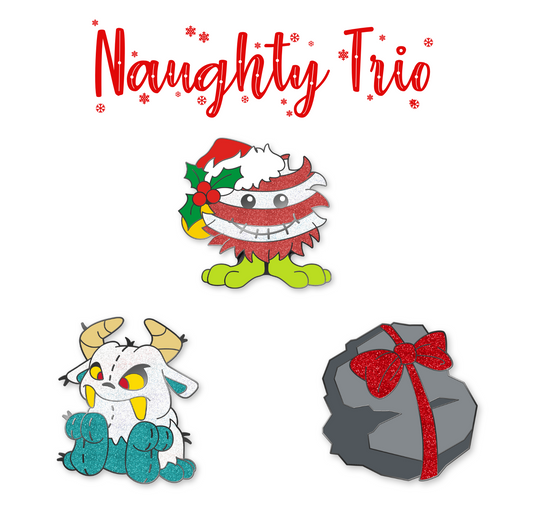 Holiday Naughty Trio Pin Set, Neopets