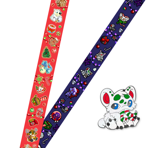 LE Naughy & Nice Holiday Lanyard + Mini Nedler, Neopets