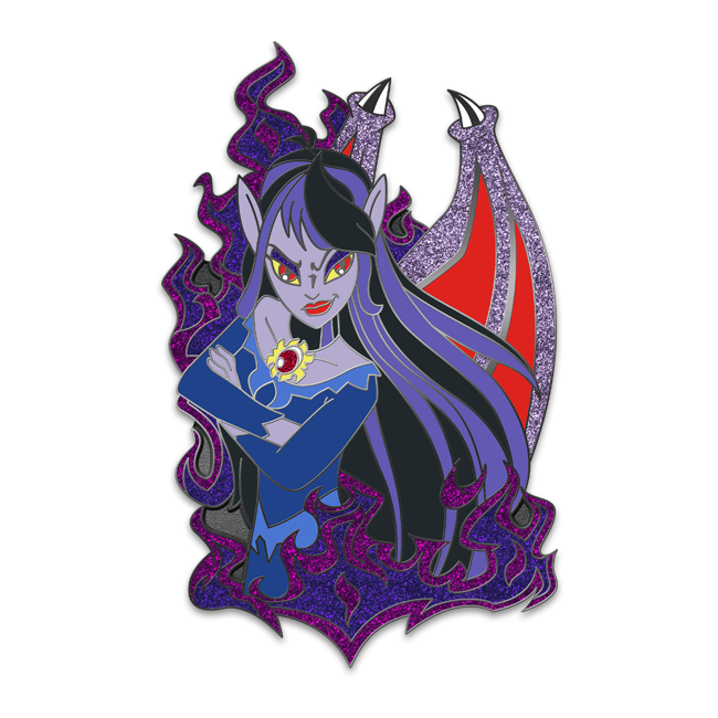 Darkest Faerie Bust Pin, Neopets