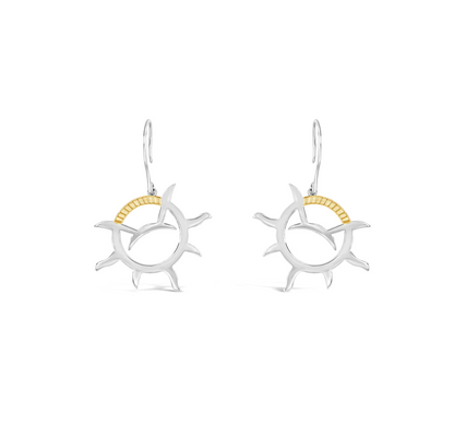 Wind & Fire Wheel Earrings, Avital's Armory
