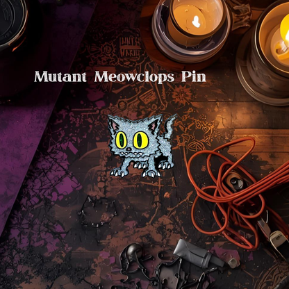 Mutant Meowclops Pin, Neopets