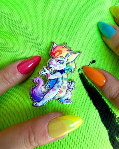 Prismatic Kyrii Pride Pin, Neopets