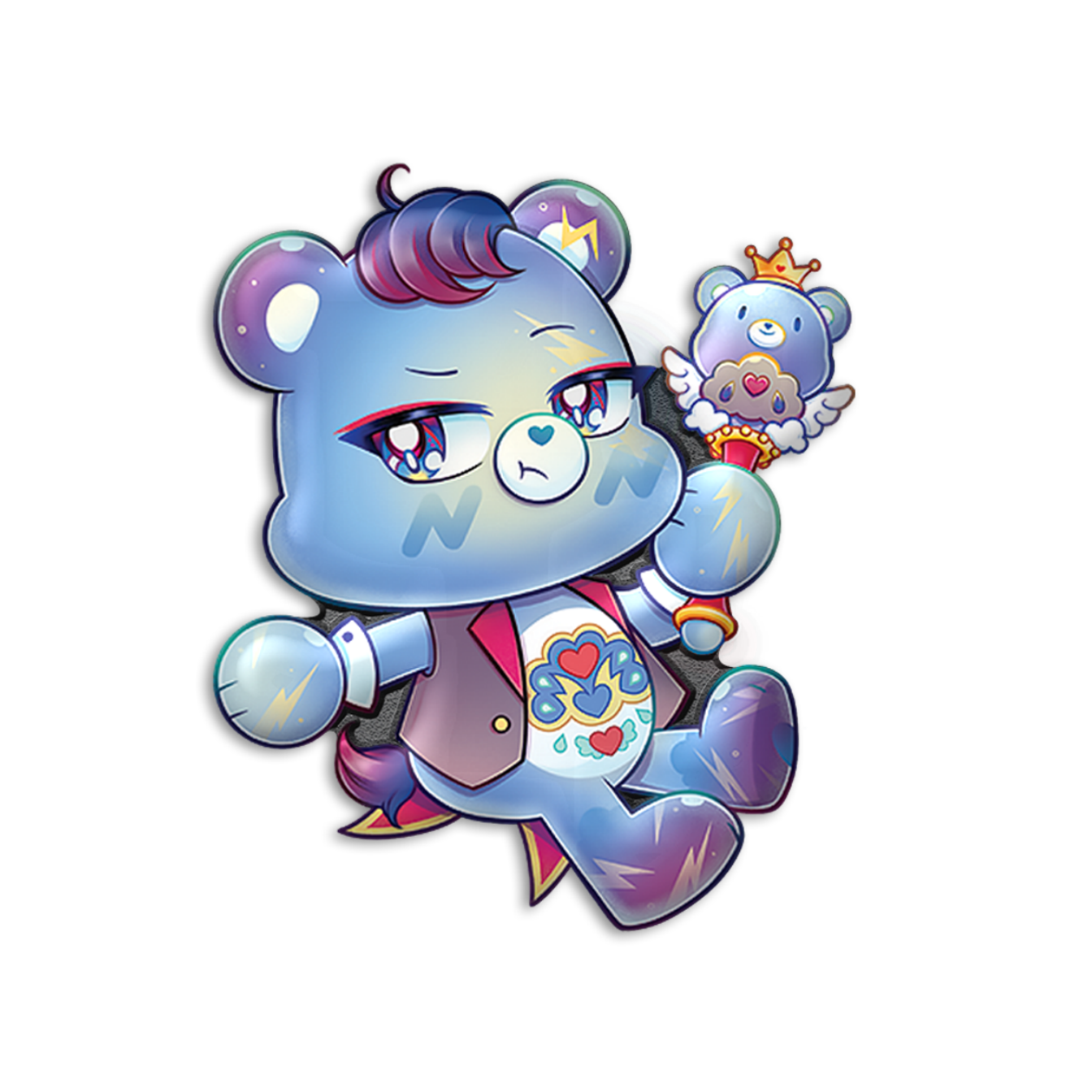 Grumpy Bear Pin, Care Bears Kindness Keepers