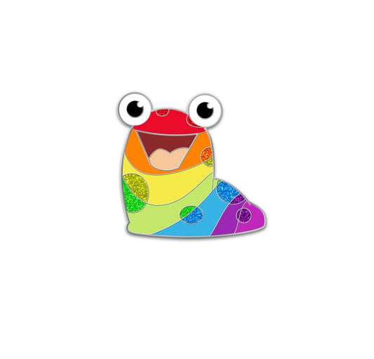 Rainbow Slorg Plush Pin